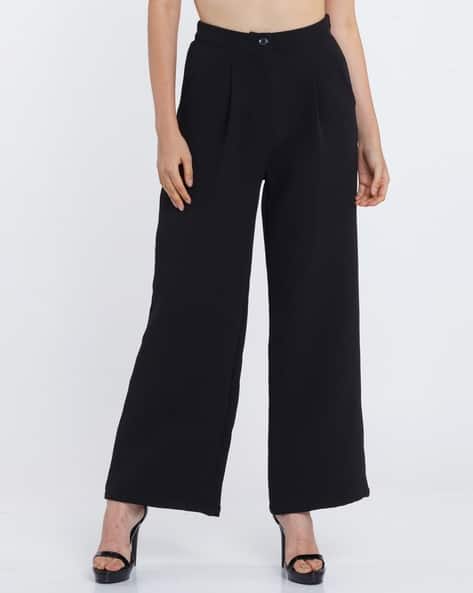 Zink London Wide-Leg Pleated Trousers