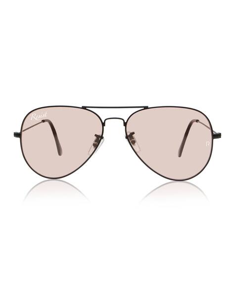 Resist Eyewear UV Protected Black Pink Night Vision Aviator Sunglasses for Men and Women
