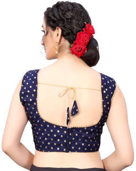 Buy Navy Blouses for Women by Mahotsav Online