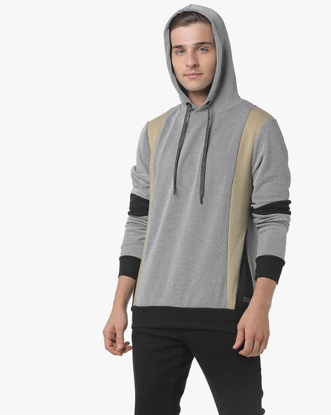 Textured Hoodie with Insert Pockets