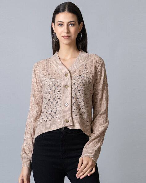 Knitted V-Neck Cardigan