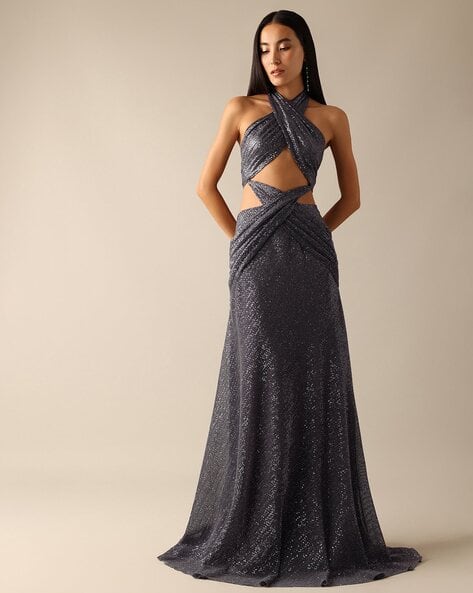 Buy Grey Dresses for Women by Kalki Fashion Online | Ajio.com