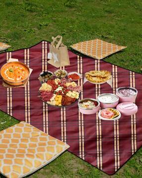 Checked Food Serving Mat with Zip Closure-image-10