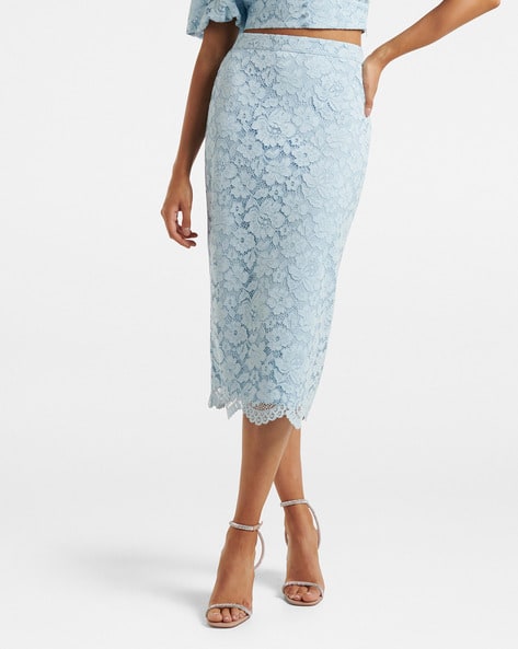Myntra Pleated Midi Skirt Forever 21 Myntra Lace Pencil Floral