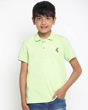 Polo T-Shirt with Vented Hems-image-4