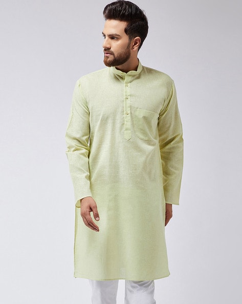 Sojanya Long Kurta with Patch Pocket