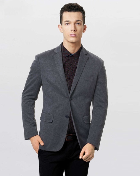 Basics Solid  Regular Fit Blazer