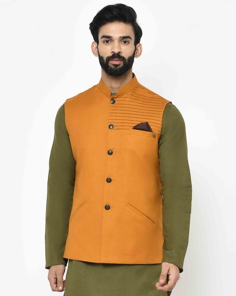 Kisah Solid Nehru Jacket