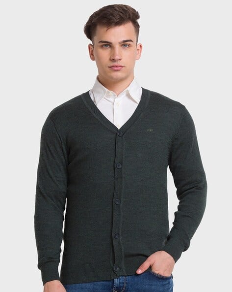 Buy Green Sweaters Cardigans for Men by Colorplus Online