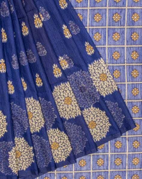 Buy Blue Sarees for Women by POTHYS Online Ajio