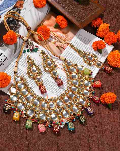 Gold Plated Kundan Jewellery Set