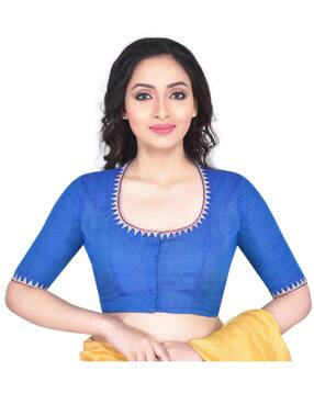 rene Embroidered Front-Open Blouse-picture-23