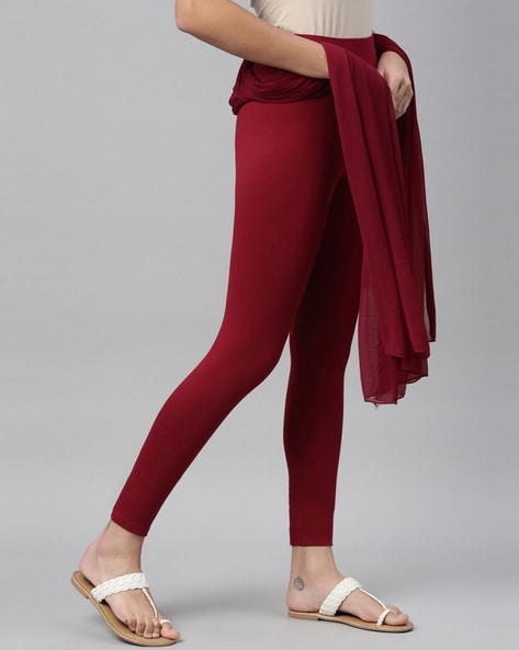 Buy Maroon Leggings for Women by Twin Birds Online Ajio