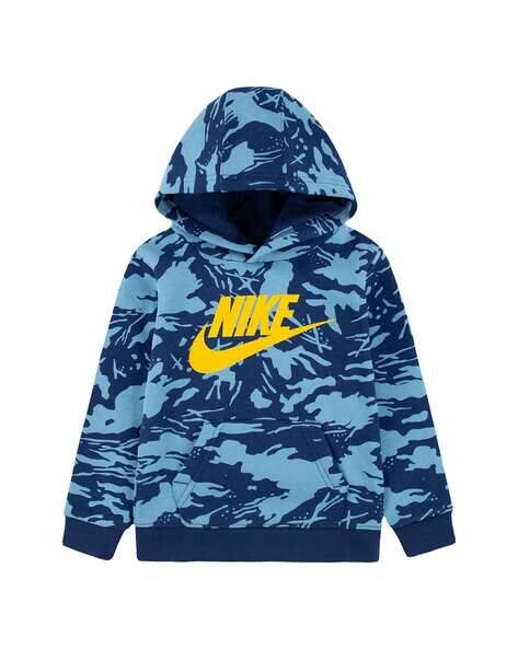 blue camo nike sweatshirt