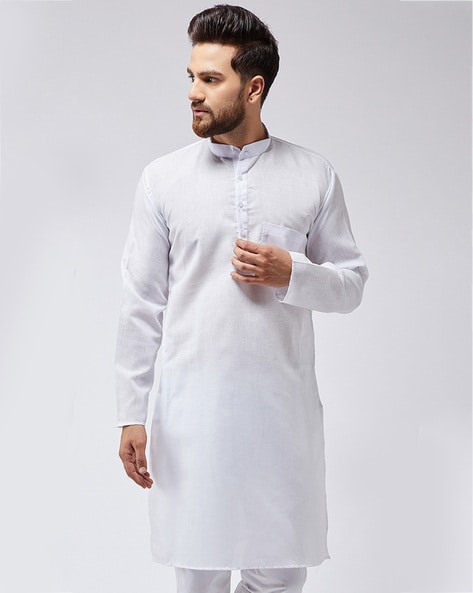 Sojanya Long Kurta with Patch Pocket