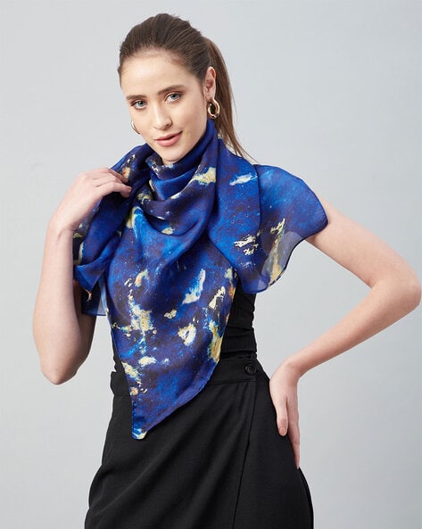 Women Printed Satin Scarf Price in India