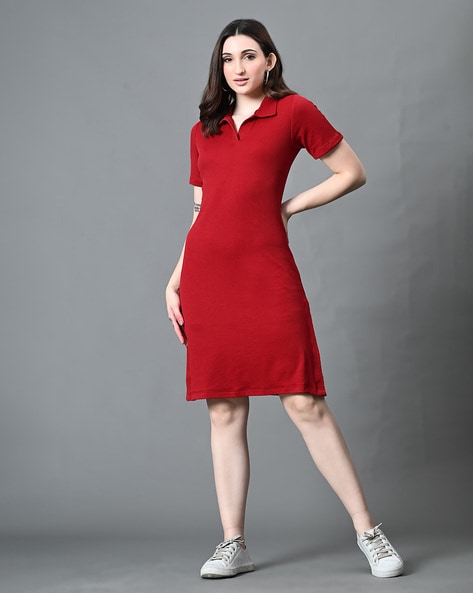 Myshka A-Line Dress with Side Slit