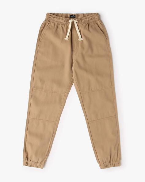Boys Relaxed Fit Flat-Front Jogger Pants