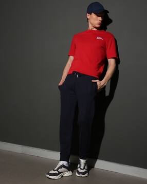 vintage logo embroidered joggers ub