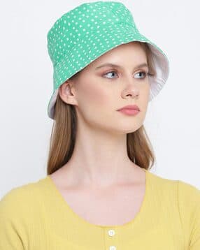 oxolloxo Polka-Dot Print Reversible Bucket Hat-picture-13