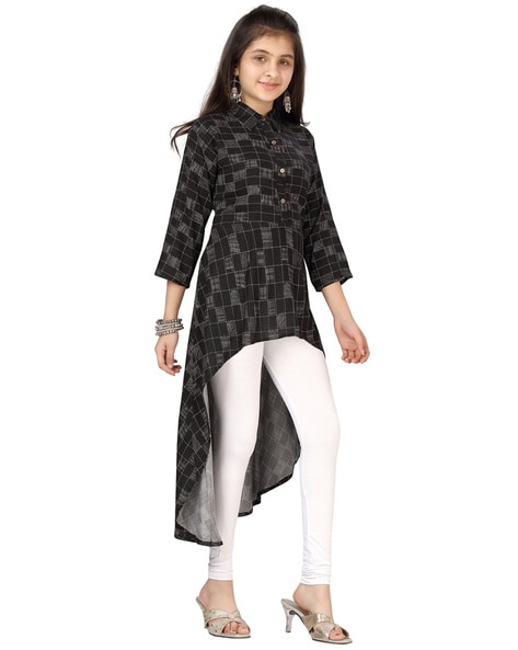 Buy Black Kurtas Kurtis for Girls by MUHURATAM Online Ajio