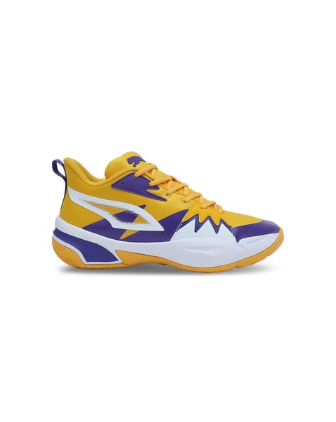 Puma High Top Shoes Yellow Buy PUMA Pluto Boys Colourblocked High - Main Image