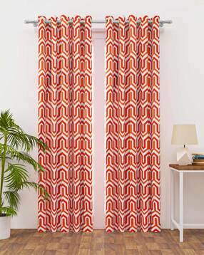 happy hues Geometric Print Door Curtains-picture-20