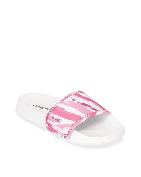 Buy White Pink Flip Flop Slippers for Women by OFF LIMITS