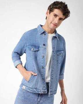 urbano fashion Men Regular Fit Denim Jacket-picture-26