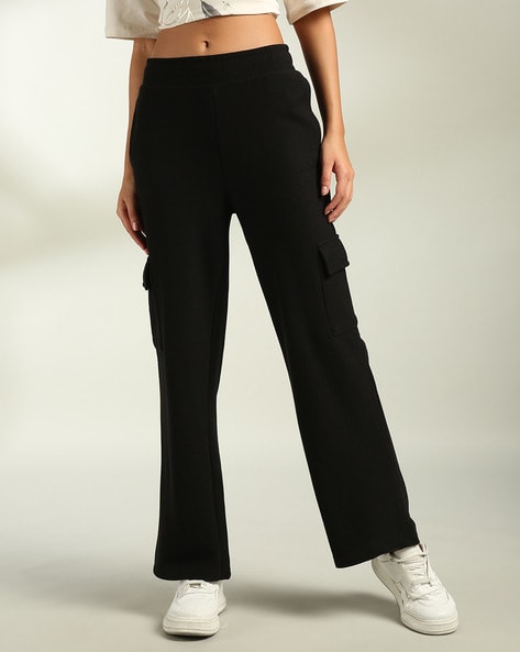 Women Straight Fit Cargo Track Pants