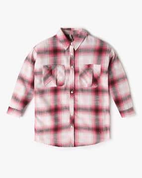 lee cooper Girls Checked Regular Fit Shirt Dress-picture-40