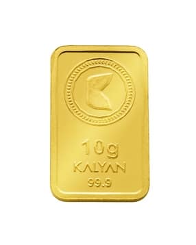 Yellow Gold Floral Bar