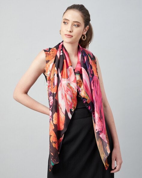 Women Floral Print Scarf Price in India