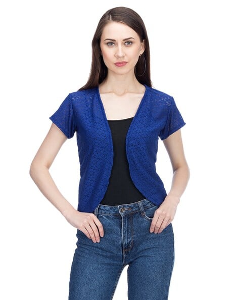 Buy Blue Shrugs Jackets for Women by Adyuth Online