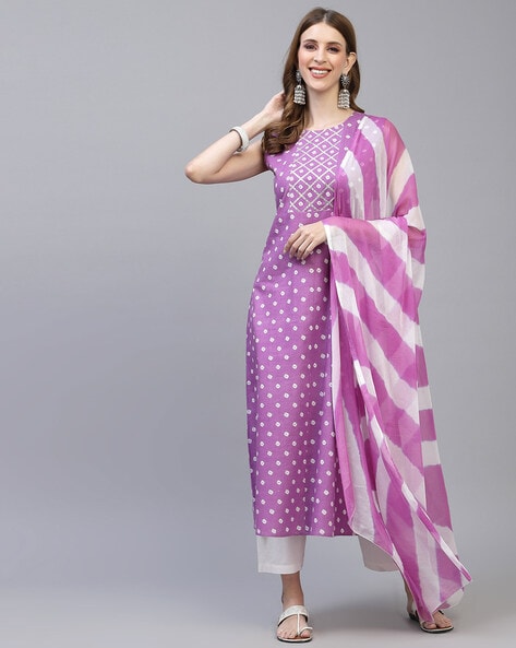 Ajio kurti suit set hotsell