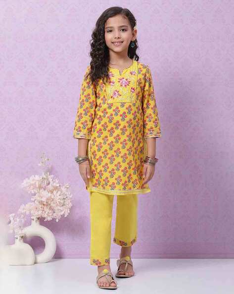 Buy Yellow Ethnic Wear Sets for Girls by BIBA Online Ajio