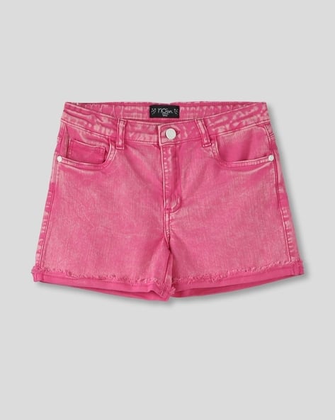 Girls Regular Fit Denim Shorts
