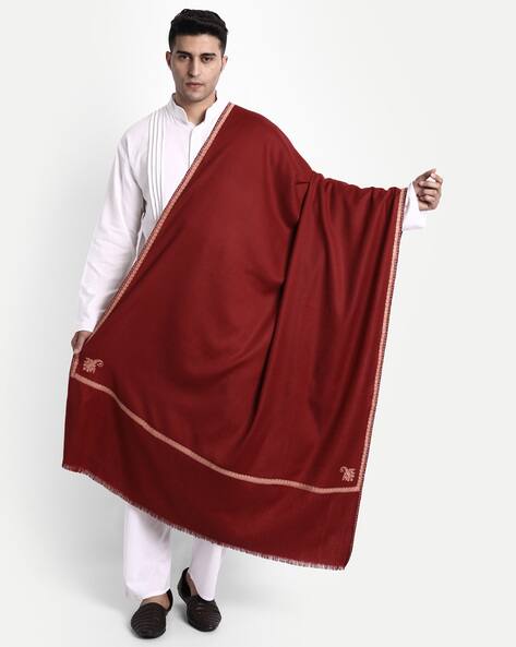 maroon shawl wrap