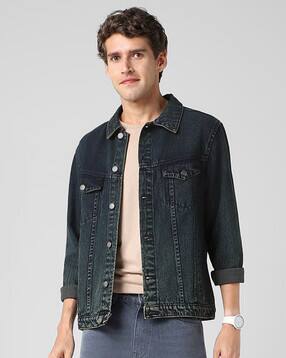 urbano fashion Men Regular Fit Denim Jacket-picture-25