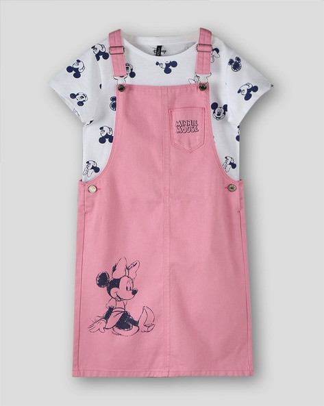 Minnie mouse dungaree dress hotsell