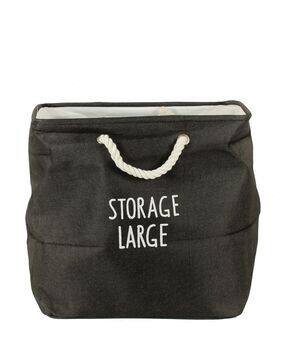 Typographic Print Foldable Laundry Bag