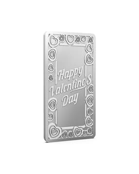 aspect bullion refinery Pure Silver Happy Valentines Day Bar-picture-18