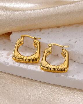 vien Gold-Plated Hoop Earrings-picture-12