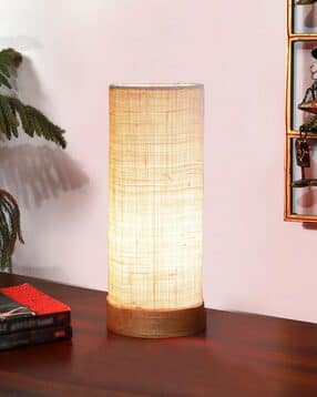 devansh Jute Table Lamp with Wooden Base-picture-40