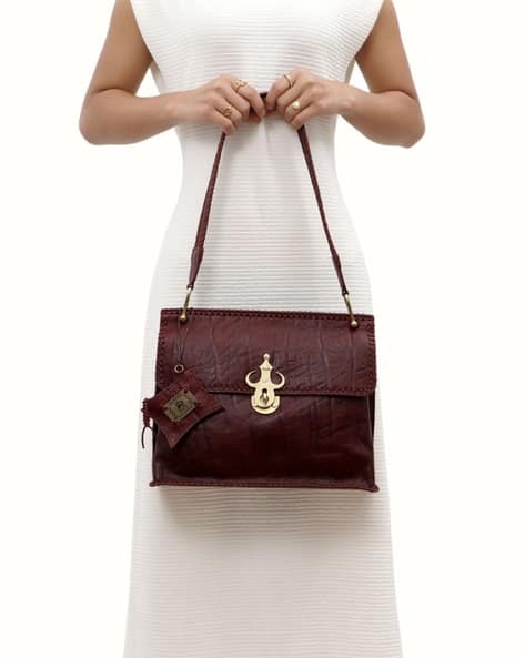 Buy Wine Red Handbags for Women by HIDESIGN Online