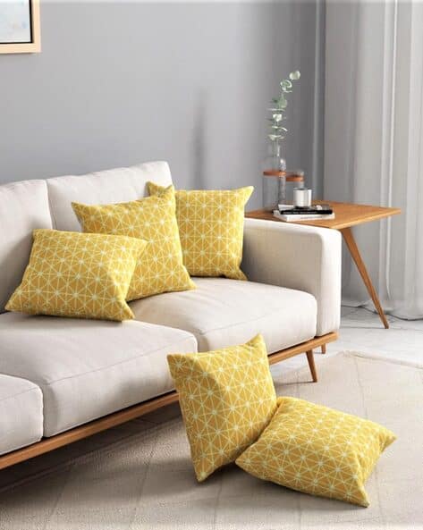 Buy Yellow Cushions Pillows for Home Kitchen by Urban Space