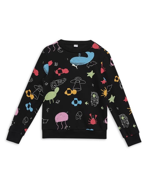 Classics Printed Crew-Neck Youth Sweatshirt