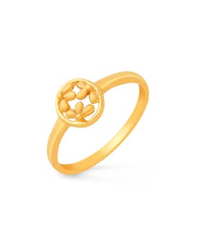 malabar gold & diamonds Women Yellow Gold Floral Ring-picture-12