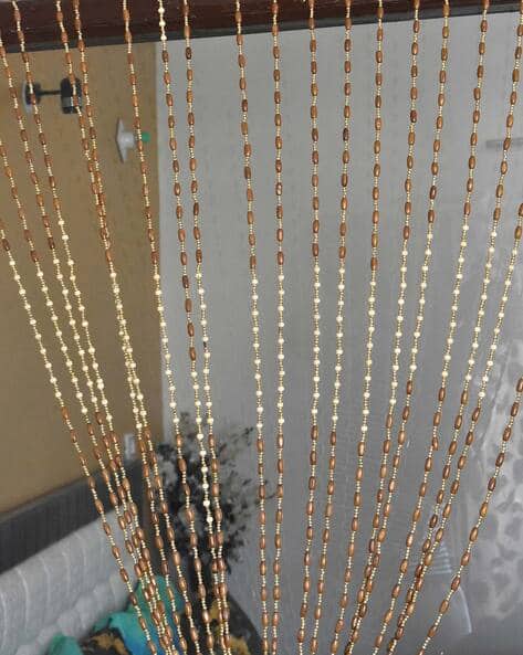 Pack of 1 Wooden Beads String Curtain