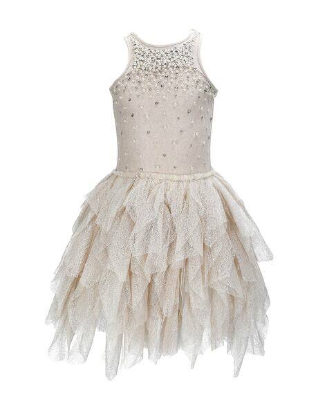 Buy Gold Dresses & Frocks for Girls by Lil Diva Online | Ajio.com